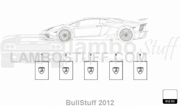 2017 Lamborghini AVENTADOR SV LP750-4 COUPE ARABIA 1 SET VEHICLE LITERATURE (012.03.00)